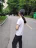 361°t恤衫女夏季新款潮流休闲宽松运动正肩上衣服短袖女装662629106-3 实拍图