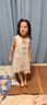 La Chapelle拉夏贝尔女童连衣裙2026新品洋气儿童夏装公主裙宝宝夏季无袖裙子 米色 送帽子 120 建议身高111-120cm 实拍图