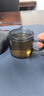 古德窑 茶壶泡茶壶茶水分离飘逸杯2025新款玻璃内胆一键过滤泡茶杯茶具 木璃烟灰款一人茶具三件套 650ml 实拍图