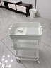 宜家（IKEA）拉斯克家居小推车置物架移动茶水桌书包架客厅厨房收纳架 小号28×38×61cm｜白色 实拍图