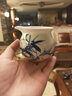 长物居 功夫茶具套装景德镇吴艳青名家手绘青花瓷品茗杯套装茶具泡茶杯 竹报平安盖碗款 实拍图