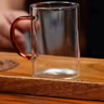 京东京造 玻璃杯 耐高温泡茶水咖啡杯子六色马克杯300ml六只装 实拍图