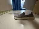 奥康（Aokang）男鞋帆布鞋透气软底懒人一脚蹬驾车休闲鞋 苔藓绿 42 实拍图
