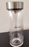 希诺抗菌玻璃杯双层防烫办公车载水杯男高档泡茶杯子XN-9303 360mL 实拍图
