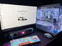 影驰极光3-M海景房电脑机箱白色（无立柱全视版/M-ATX/支持360水冷/快拆侧板/可装长显卡） 实拍图