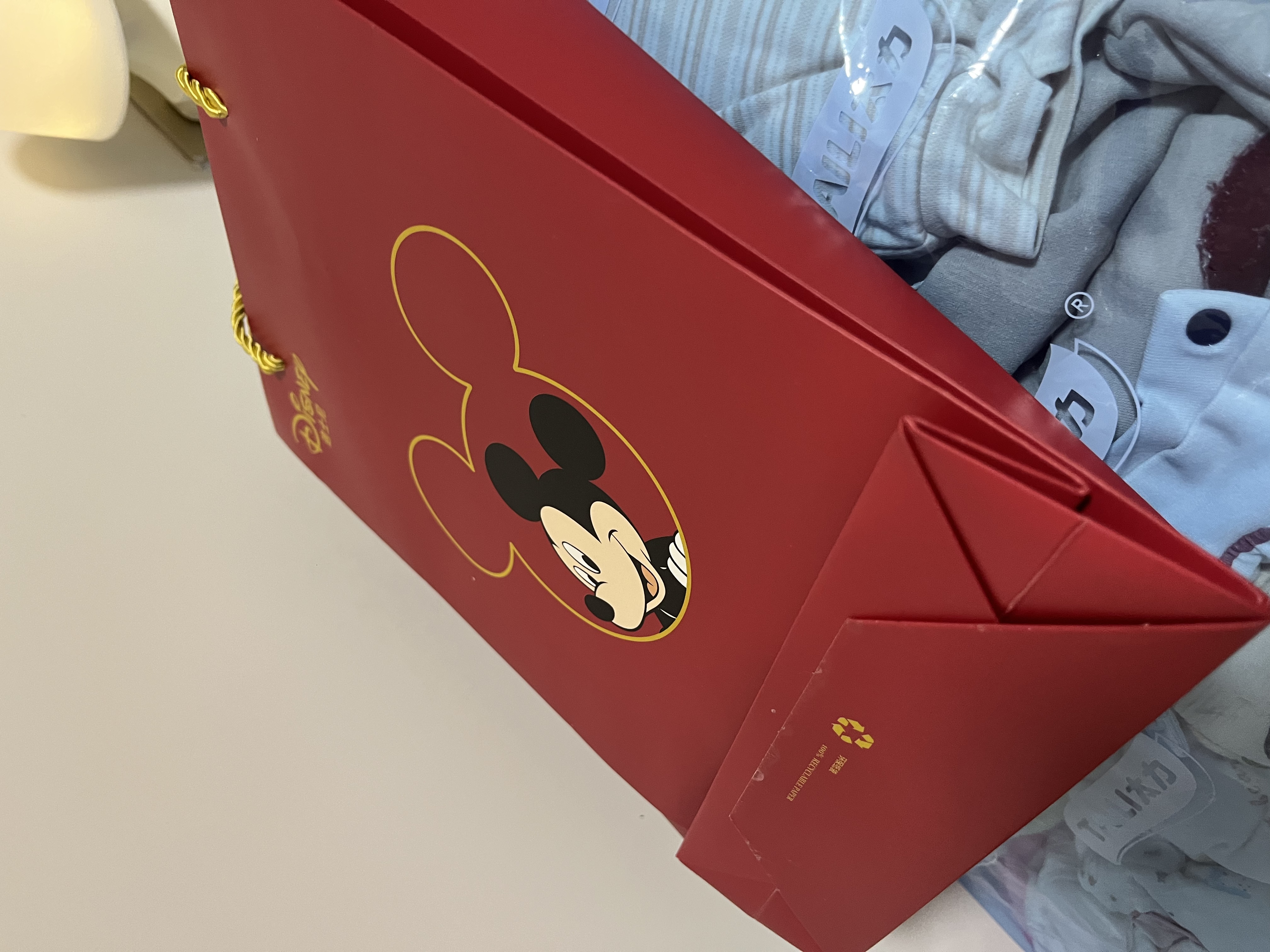 迪士尼（Disney）婴儿衣服纯棉新生儿礼盒套装春夏薄宝宝满月百天周岁见面礼抓周服 【四季款】福气米奇2身连体衣礼盒装 80cm （建议9-12月） 实拍图
