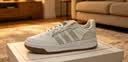 adidas ENTRAP美式校园风运动少年感复古篮球风板鞋男女阿迪达斯 白色/浅蓝/灰色   40 实拍图