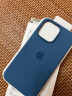 Apple 苹果13Pro原装手机壳硅胶壳MagSafe保护壳磁吸保护套液态硅胶纯色 雀羽蓝色 适用于iPhone 13 pro 晒单实拍图