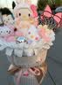 AWHAHelloKitty玩偶花束库洛米卡通毛绒玩偶花束生日礼物送女朋友 生日牌库洛米玩偶花束+礼袋灯串 实拍图