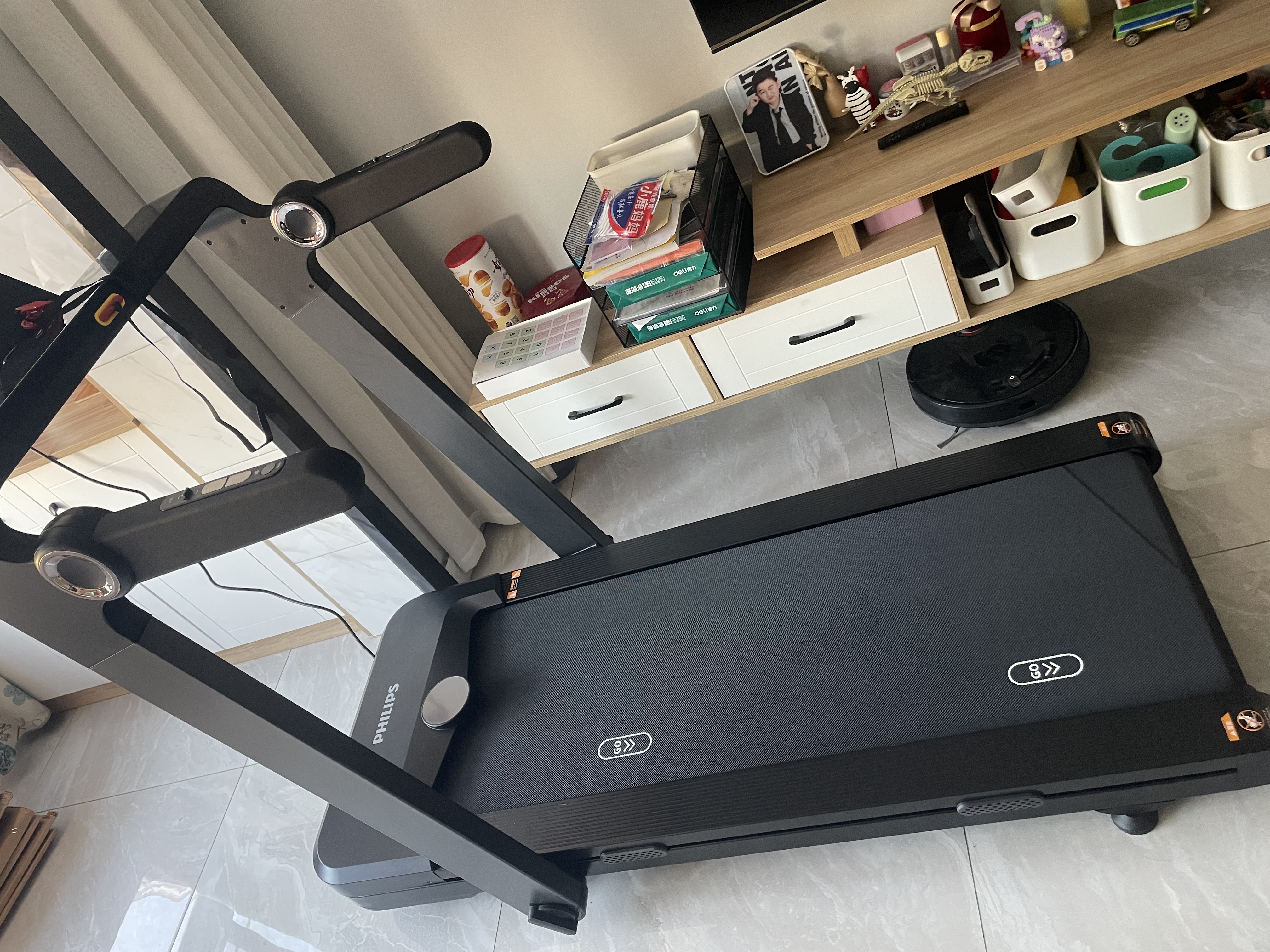 飞利浦家庭用小型智能跑步机室内折叠静音健身房专用器材走步机3102T 实拍图
