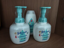 强生婴儿牛奶洗发沐浴二合一400ml*2 新生儿宝宝儿童洗发水沐浴露泡沫 实拍图