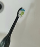 飞利浦（PHILIPS）电动牙刷头W2亮白型官方原装欧洲进口适配钻石1/3/3pro/CI/导航刷系列刷柄  3支装HX6063/96 黑 实拍图