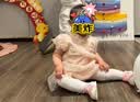 基诺浦（ginoble）儿童凉鞋女 夏季软底包头婴儿学步鞋 童鞋 宝宝机能鞋GB2198 茱萸粉/白色 18 110mm 适合脚长106-115mm 实拍图