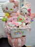 AWHAHelloKitty玩偶花束库洛米卡通毛绒玩偶花束生日礼物送女朋友 糖果色hellokitty玩偶花束+礼袋灯串 实拍图