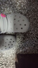 卡骆驰（CROCS）【预售】白鹿同款经典云朵洞洞鞋时尚百搭女鞋花园鞋|206750 月光灰-1NK(含智必星) 38 (240mm) 实拍图