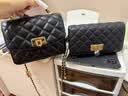 CHARLES&KEITH菱格链条手提斜挎包小方包包女包生日礼物送女友CK2-50701608 Black黑色 S 实拍图