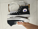 匡威（Converse）All Star夏季经典帆布男女高帮休闲运动鞋黑色101010 101010/黑色 40 实拍图