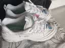 斯凯奇（Skechers）女鞋夏季蕾丝熊猫鞋厚底增高百搭休闲运动经典复古老爹鞋11959 白色/WHT 36.5 尺码偏大，建议选小半码 实拍图
