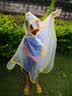 牧萌儿童雨衣男女童幼儿园宝宝防水雨披带书包位小童雨具 小黄鸭XL 实拍图