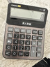 卡西欧（CASIO）语音计算器超大型琉璃黑 真人发音金属机身趣味弹奏办公用品财务专用语音款GY-120 实拍图