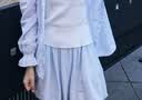 优衣库童装女童针织迷你裙裤休闲裤裤子短裙半裙486220 60 浅蓝色 160 实拍图