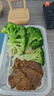 龙士达食品级饭盒微波炉专用可加热密封保鲜盒便当盒上班族带饭 1.1Lx2 实拍图
