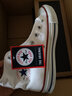 匡威（Converse）帆布运动板鞋 ALL STAR HI高帮休闲鞋 经典男女全明星 日本直邮 OW-白色 24.5 （39） 实拍图