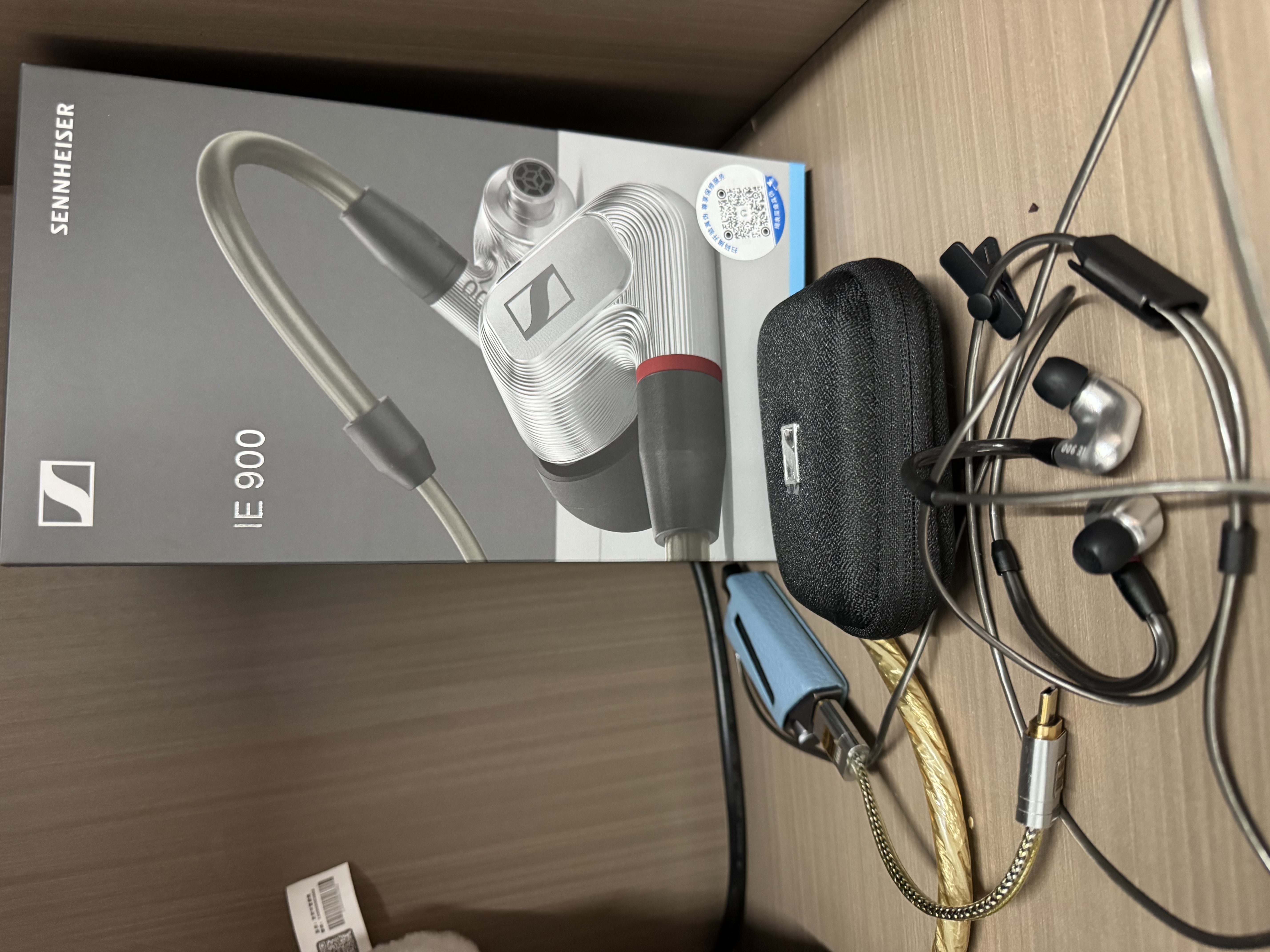 森海塞尔有线耳机IE900/IE600/IE300/IE200旗舰级HIFIMMCX挂耳式男生日学生毕业礼物礼盒音乐适用苹果华为 IE900【旗舰级HiFi耳机】 实拍图