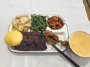 拜杰陶瓷减脂分餐盘快餐盘学生餐盒分格月子餐具一人食早餐盘盘子12寸 实拍图