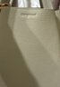 Songmont中号菜篮子女设计师款头层牛皮大容量通勤手提包【张婧仪同款】 奶杏色 帆布内胆 现货 实拍图
