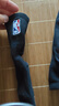 NBA袜子男士跑步运动袜吸汗抗菌防臭消臭黑色棉袜中筒篮球袜3双 实拍图