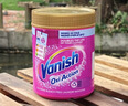 渍无踪（Vanish）爆炸盐衣服去污去黄增白去渍神器婴儿可用儿童衣物彩漂粉470g 实拍图