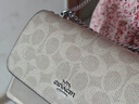 蔻驰（COACH）KLARE18奢侈品女包肩斜挎包豆沙拼卡其色CW206SVPWH生日礼物 实拍图