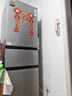 海尔「真省电」217L三门家用小户型冰箱抗菌净味一级能效风冷无霜星辉银BCD-217WGHC3E9S9国家补贴 实拍图