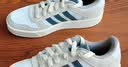 adidas「小锯齿」D-PAD CLASSIC美高风篮球风板鞋男女阿迪达斯 白色/遗迹蓝/棕色   43 实拍图