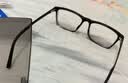 依视路（ESSILOR） 新款商务男镜架时尚镜框女配依视路镜片近视定制眼镜网上配镜 TR90-全框-1021BK-黑色 镜框+依视路膜岩高清1.60现片 实拍图