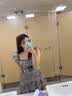 LULUALWAYS【商场同款】25夏季新款法式气质网纱拼接蛋糕连衣裙女 灰色 S 晒单实拍图