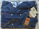Levi's李维斯男士经典宽松蓝色牛仔衬衫时尚简约美式水洗情侣外套 中蓝色 M 实拍图