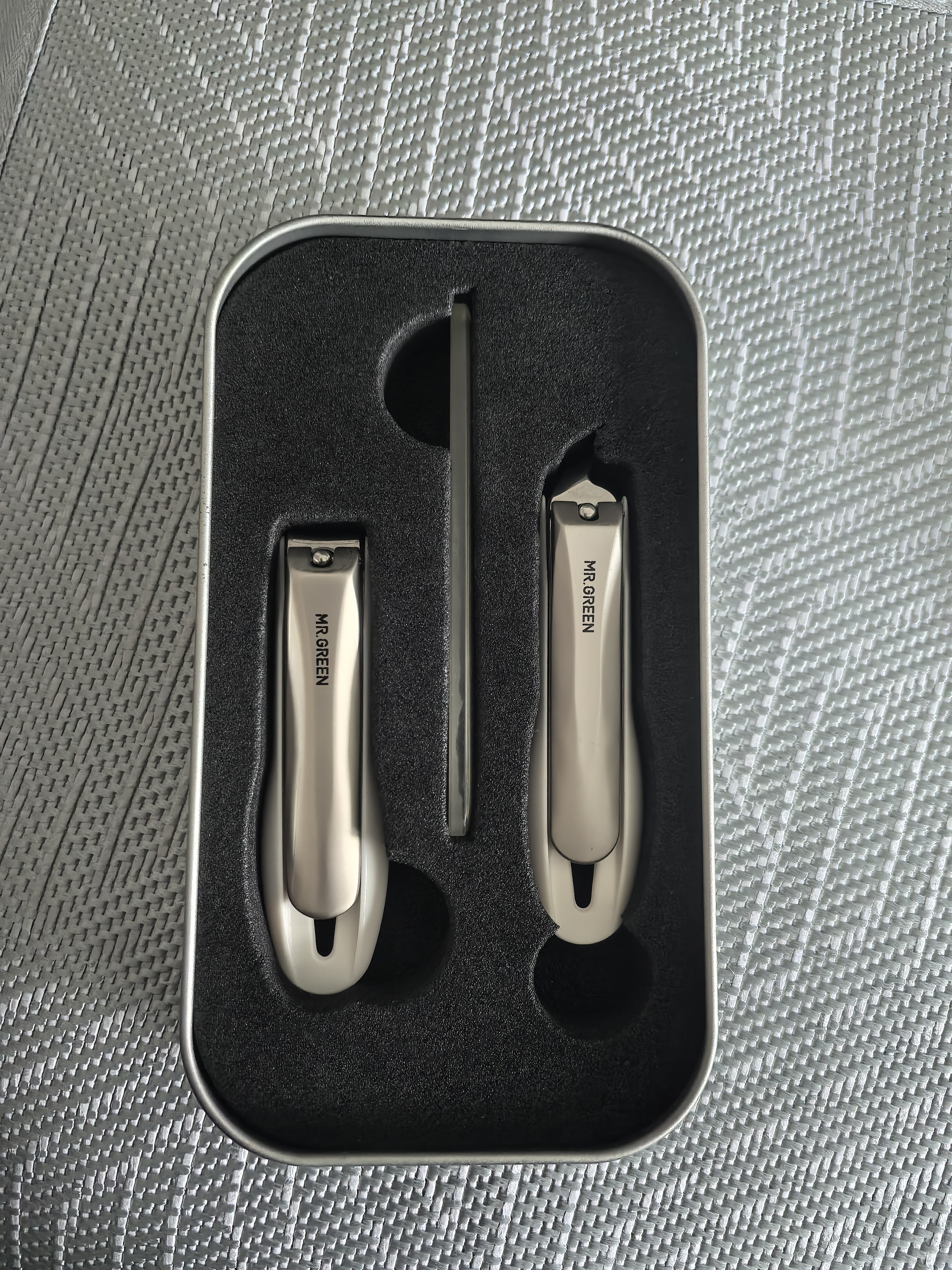 MR.GREEN德国指甲刀防飞溅工具套装斜口指甲剪/钳锉进口3件套Mr-1227plus 实拍图