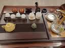 黑乌檀木茶盘整块实木家用茶台套装全自动电磁炉一体烧水茶具托盘 黑檀木 金灶K9+90*45*4.5CM 实拍图