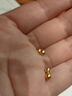水贝黄金转运珠足金999光面金珠5D硬金工艺串珠吊坠隔离珠送女神礼物 3mm金珠10颗（共约0.2g）+送配链 实拍图