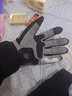 车轮不息摩托车手套冬季骑行碳纤维四季通用防泼水机车装备男女半指全指触 白色（冬款加绒） L码(掌宽8.5-9.5cm) 实拍图