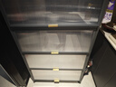 帅仕（shuaishi）厨房用具置物架落地多层餐边柜收纳碗柜家用橱柜微波炉烤箱储物柜 【升级特厚】灰5层80长42深丨高硬度实心门丨特强承重 实拍图