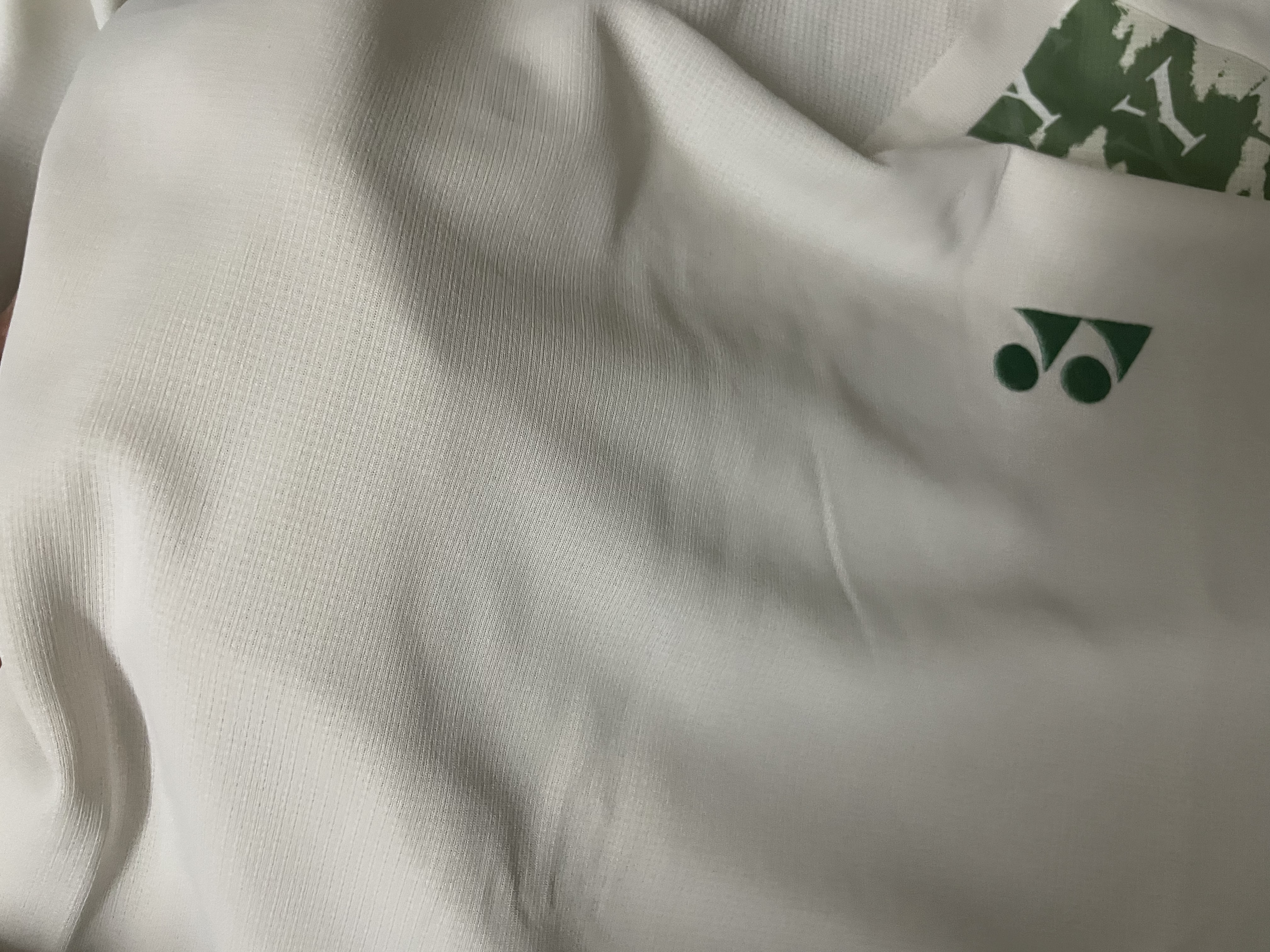 尤尼克斯（YONEX）羽毛球服比赛训练遇水变色短袖T恤短裤套装1100426BCR象牙白O 实拍图