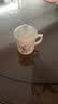 家用办公陶瓷杯大茶缸新中式桌面马克杯会议室酒店带盖喝水杯茶杯 描金线—办公杯（花开富贵）（双线） 400ml 实拍图