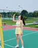 VICTORIATOURIST运动套装女瑜伽服普拉提健身服网球羽毛球训练套装自带胸垫L 实拍图