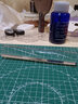 阳光（SUNFLEX） 乒乓球胶皮切割套装乒乓球拍用胶皮海绵套胶工具裁割压滚胶棒切割垫板 实心滚胶棒(透明) 实拍图