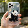 可爱熊猫金属贴3D立体高颜值ins贴画diy手机笔记本电脑平板电脑装饰自粘贴纸 随机1个装 实拍图