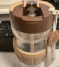 物生物（RELEA）玻璃杯女士水杯大容量高颜值咖啡杯吸管杯花茶杯学生杯子生日礼物 实拍图