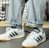 adidas ENTRAP美式校园风运动少年感复古篮球风板鞋男女阿迪达斯 白色/黑色   41 实拍图